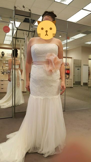 Tried on some dresses last weekend...