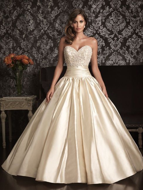 Gold Dress--Ivory Veil?