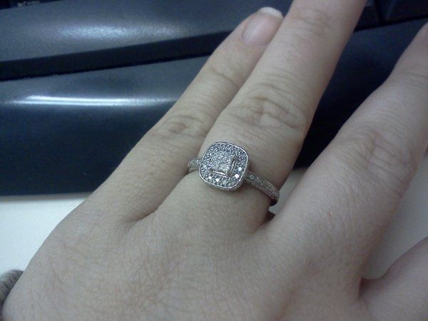 I'd love to see everyone's engagment rings.