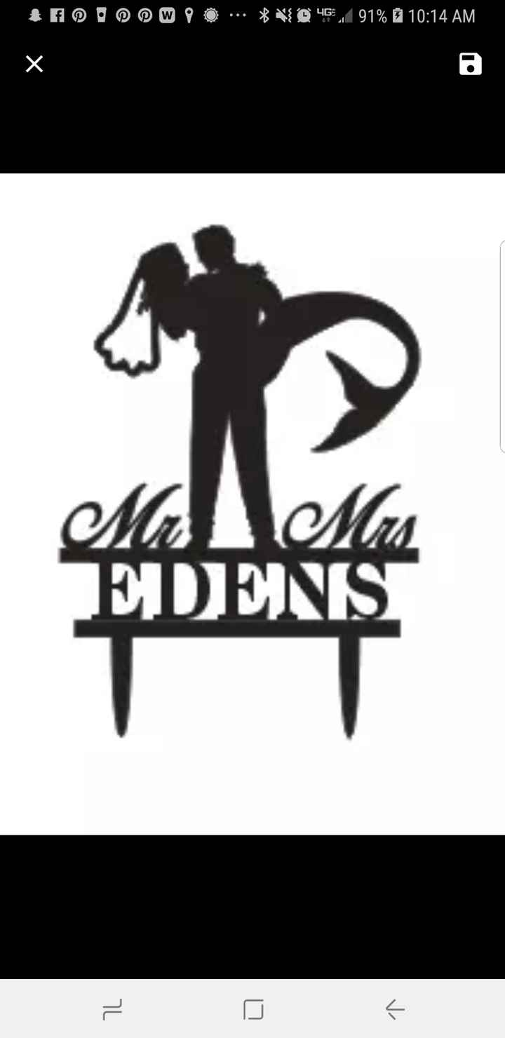 Wedding Cake Topper - 1