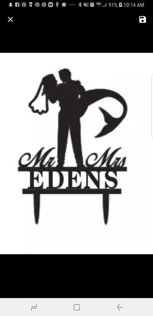 Wedding Cake Topper - 1