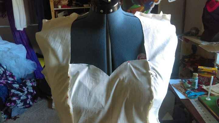 Closeup of the front of the dress!