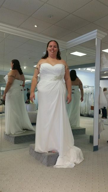 Finally tried on bridal gowns