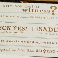 Has anyone actually done those smartass RSVP's??