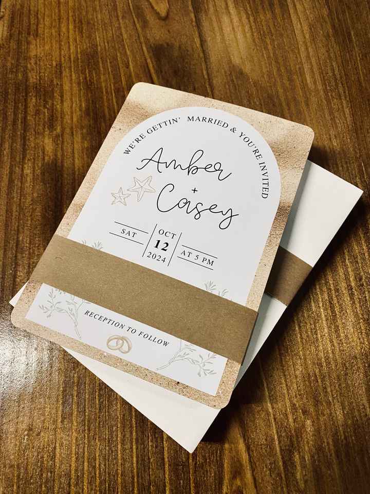 My wedding invitations and envelopes are here!! - 1