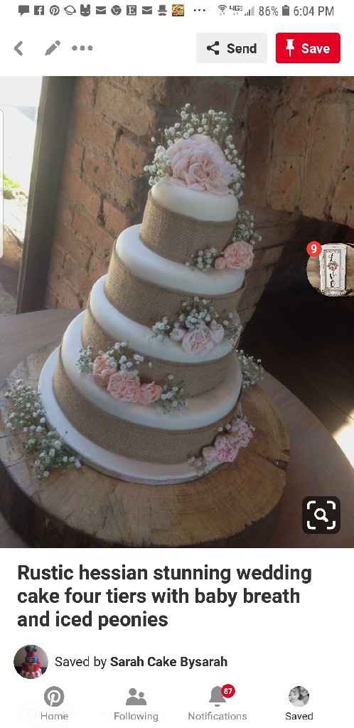 How many tiers in your wedding cake? - 1