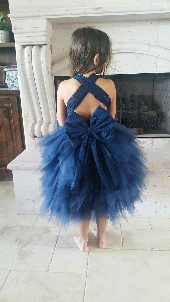 Flower girl dress- Navy Blue