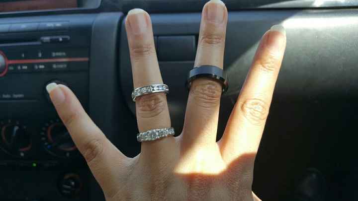 Engagement ring/wedding ring