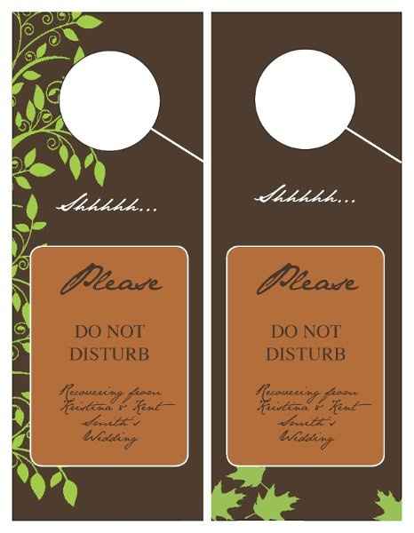 Do Not Disturb Signs