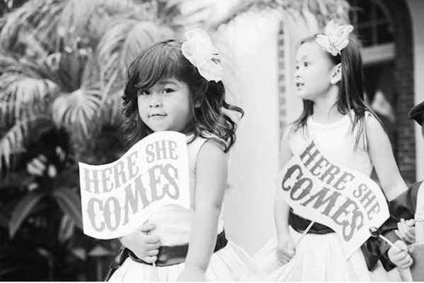 No rose petals for my flower girl!