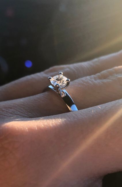 I wanted one simple diamond and he did just that! He picked out the perfect ring. 