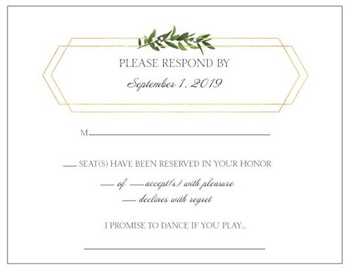 We added it to our RSVP cards. We're not sure if everyone will actually fill it out but thought it w