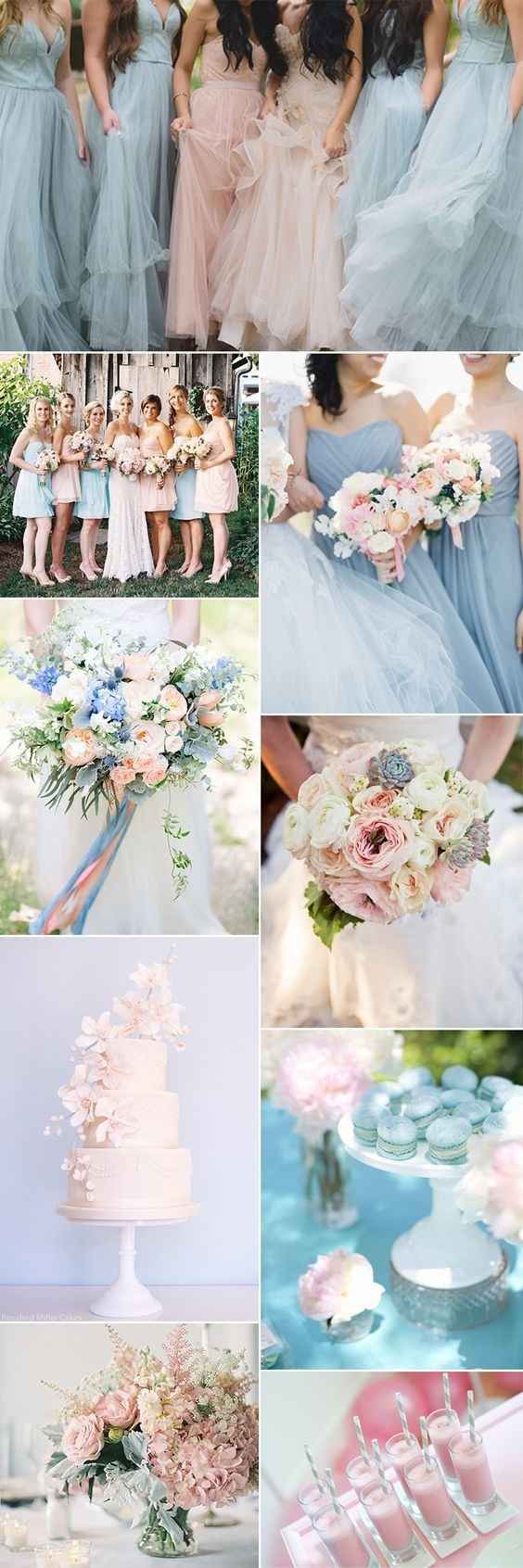 Blue & Pink Wedding? Has Anyone Had MOH/BM in Different Color?