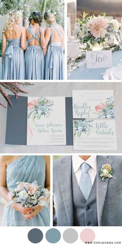 Blue & Pink Wedding? Has Anyone Had MOH/BM in Different Color?