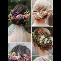 Long earrings and flowers in my hair - 2