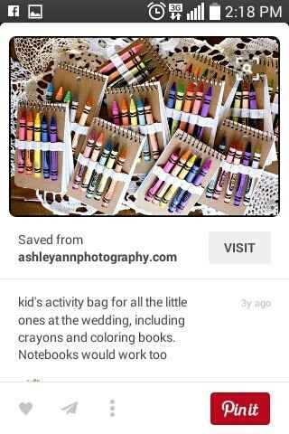 Kid Activity Table at Reception