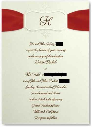 Give your opinion - which invitation?