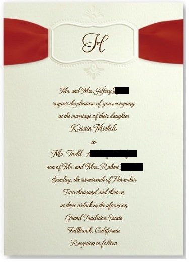 Give your opinion - which invitation?