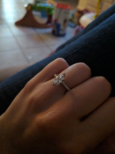 Who has a rose gold ring? - 1