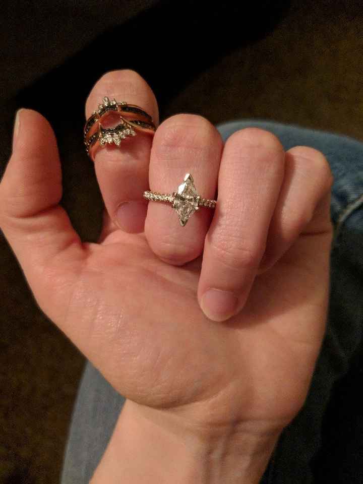 Who has a rose gold ring? - 3