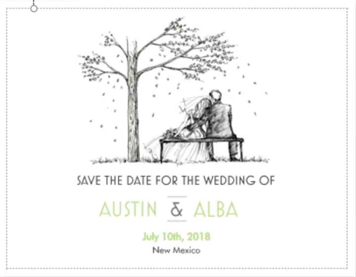Save-the-dates: photo or no photo? - 1