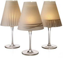 Wine Glass Lamp Shades