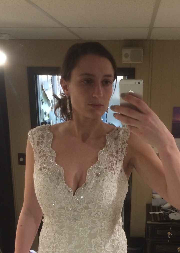 Bad kind of tears at my final fitting