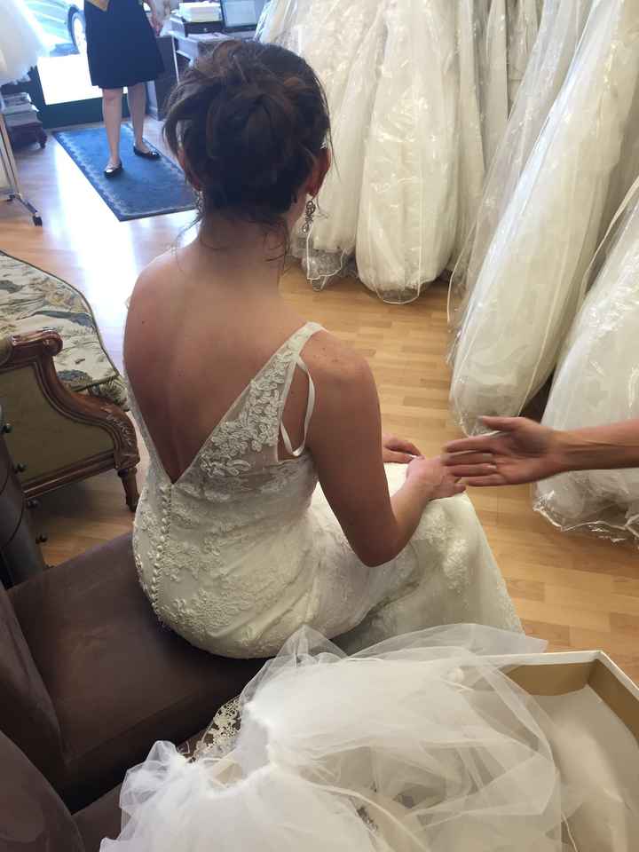 UPDATE With dress 3 pics/final verdict in comments? HELP new dress two weeks out? (Pics)