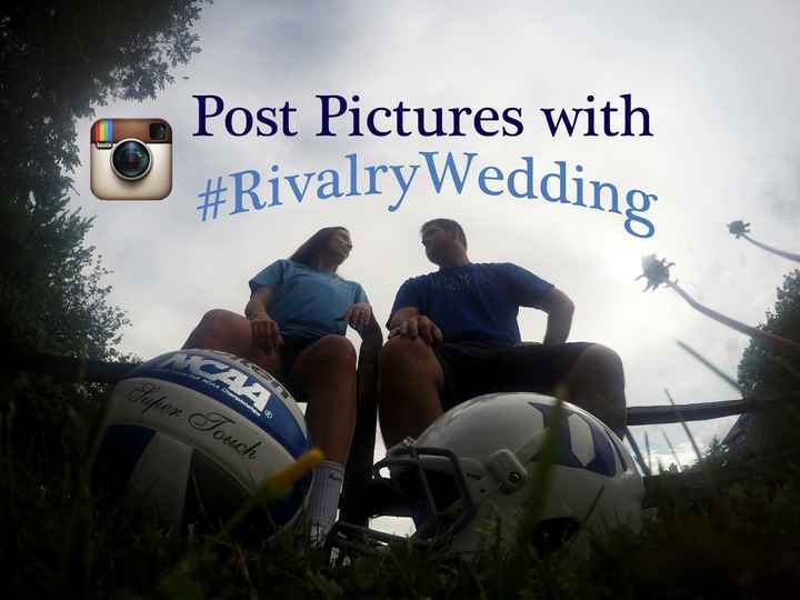 Not your typical wedding hashtag question