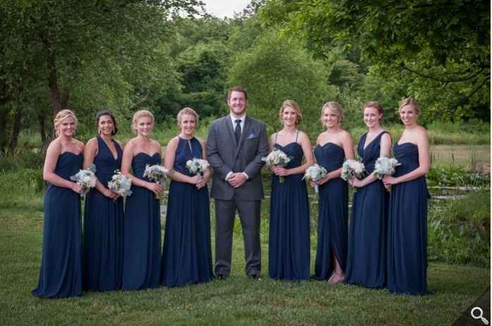 Can't Decide what Groom will wear with my colors. Help please!