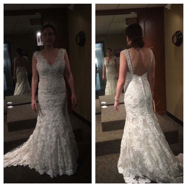 UPDATE With dress 3 pics/final verdict in comments? HELP new dress two weeks out? (Pics)