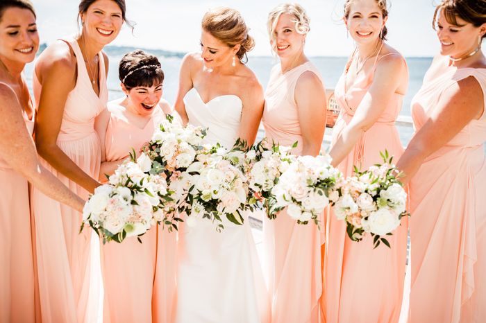 Mixing bridesmaid dress fabrics - 1