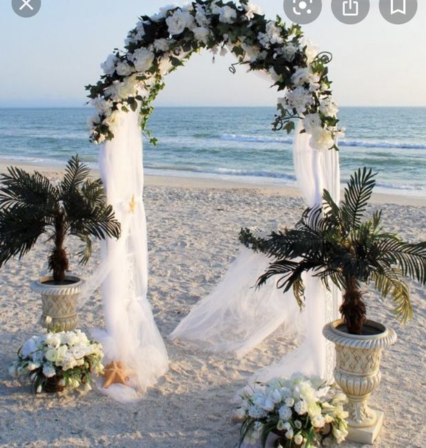 Arbor or No Arbor for beach front wedding? - 4