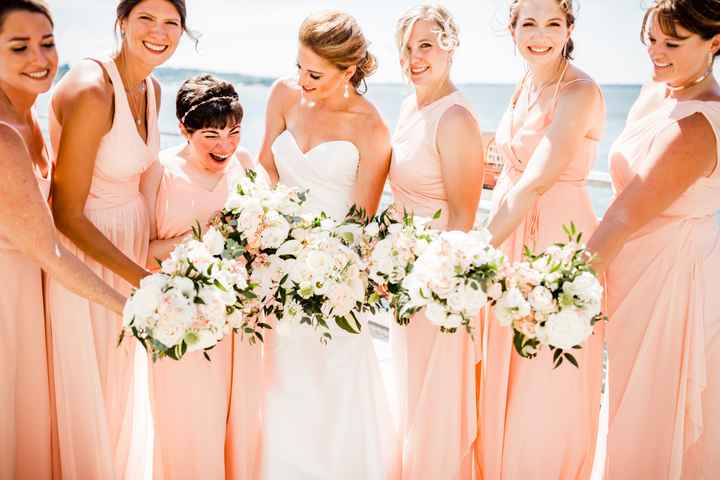 Bridesmaids: different styles in a few different shades 5