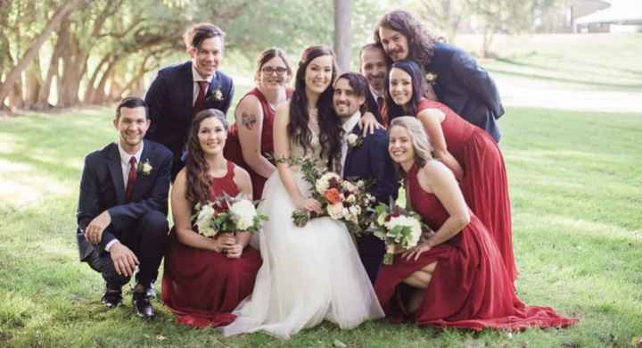 Im taller than my entire wedding party and my fiancee 2