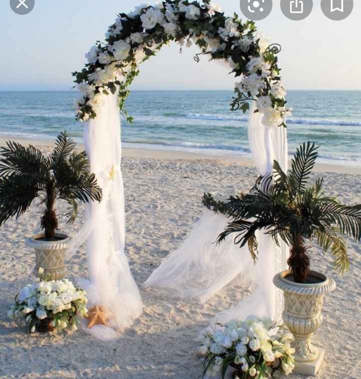 Arbor or No Arbor for beach front wedding? 4