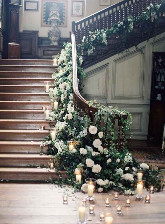 Our venue has some great staircases. I don't know about all this greenery but it would be amazing if
