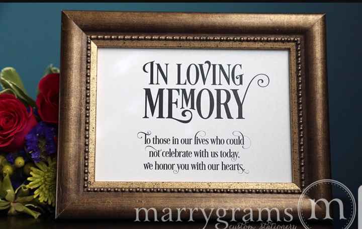 Honoring a Loved One - 1