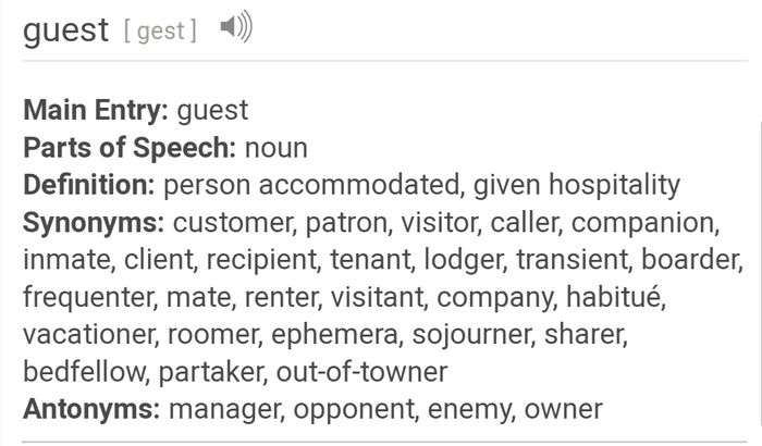 Better way to say "and Guest" 1