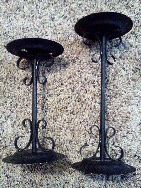 Black Baroque Candlesticks HELP!