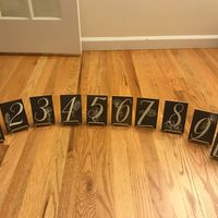 diy table numbers - 1