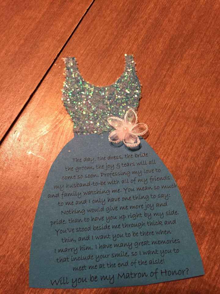 Asking my bridesmaids soon...I'm so excited!