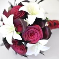 Red, black and white wedding - what are your flowers?