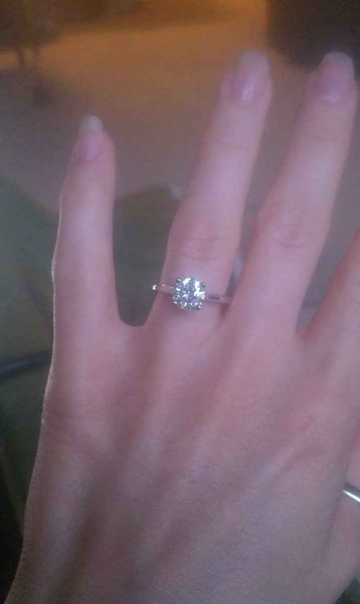 We haven't seen any BLING in a while!  Show off your rings!