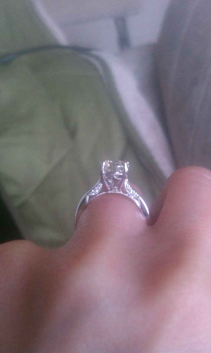 We haven't seen any BLING in a while!  Show off your rings!