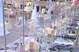 Table set up with colors 2