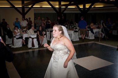 POST pics of your dress, your flowers, your man,  friend lighting cig of a tiki torch & your boobs!
