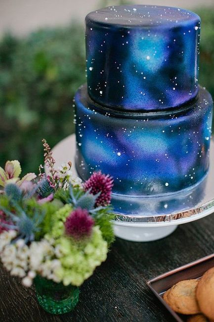 Galaxy Wedding Cake - 3