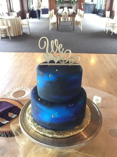 Galaxy Wedding Cake - 4