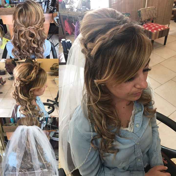 Bridal hair trial